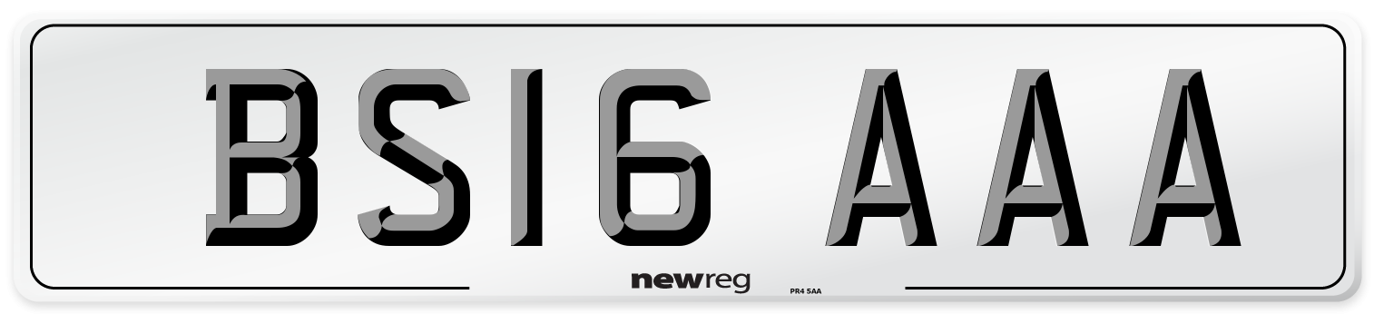 BS16 AAA Number Plate from New Reg